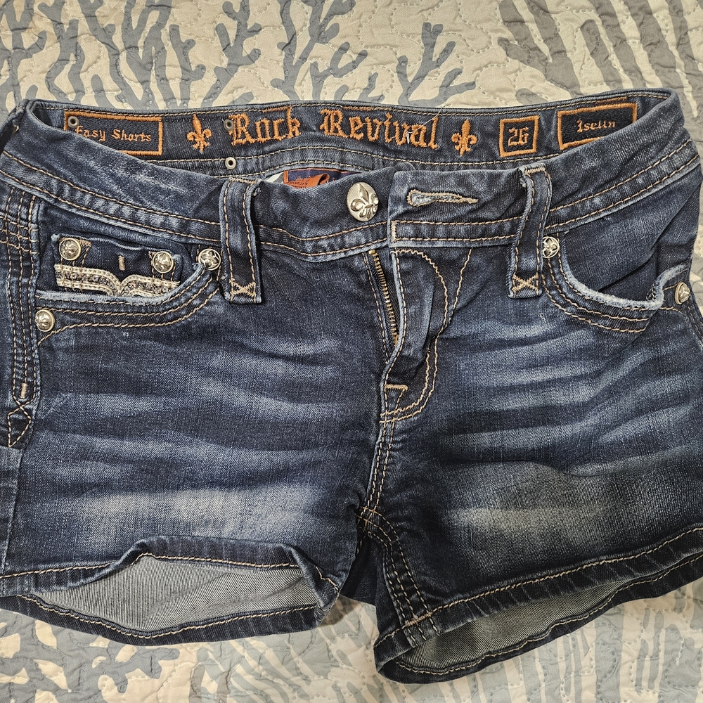 Rock Revival Women's Blue Jeans - Picture 3 of 6